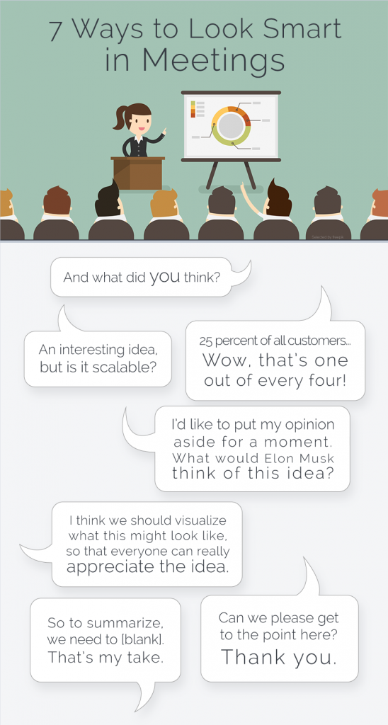7 ways to look smart in meetings