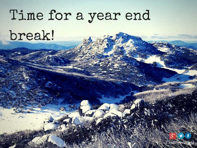 Time to relax on the year end holiday
