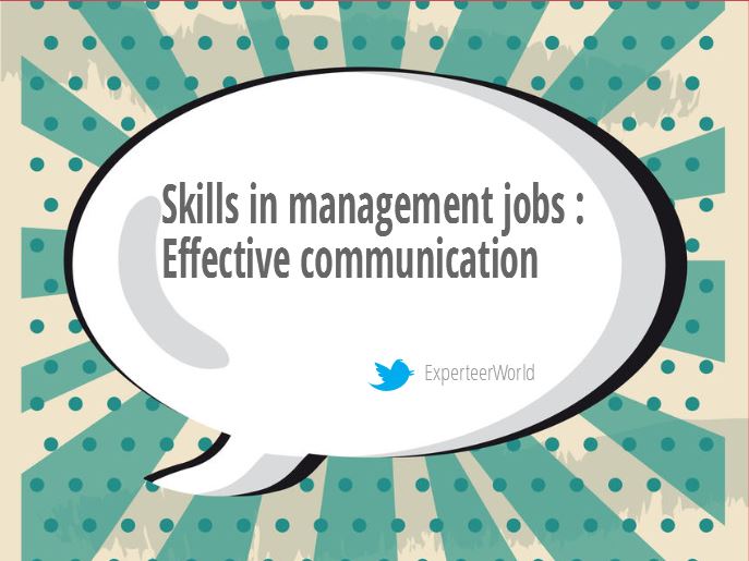 skills in management jobs effective communication