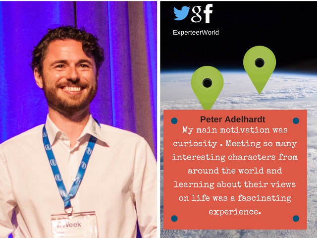 what was your first work abroad experience like peter adelhardt